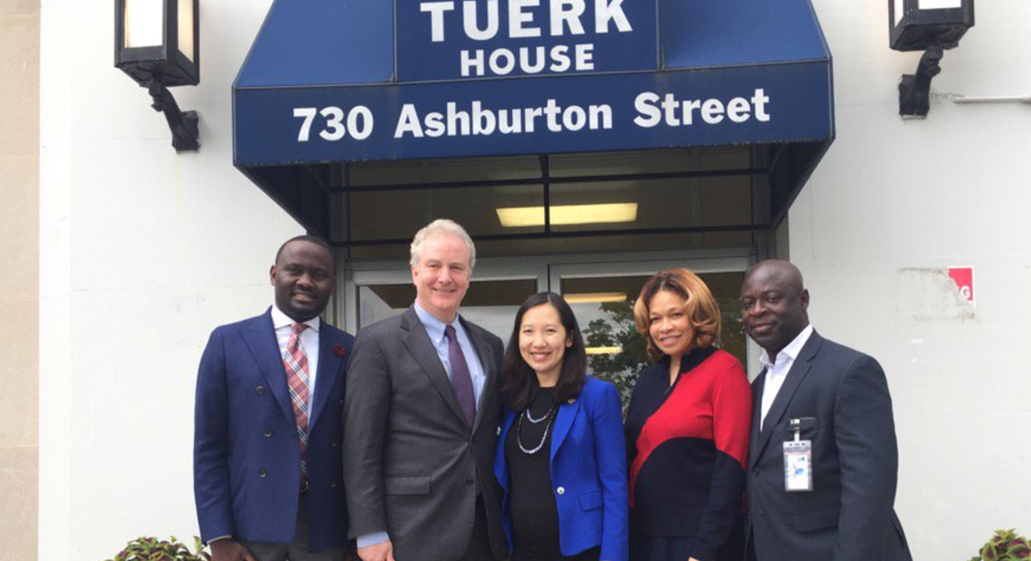 Dr Wen and Senator Van Hollen Visiting Tuerk House in Baltimore City to Expand Substance Use Addiction Access